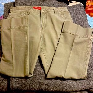 Union Bay olive drab denim capris sz 11